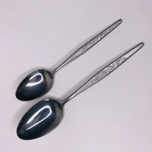 VTG Nasco Dakar Swirl Stainless Flatware Teaspoon Dinner Spoon - Picture 1 of 5