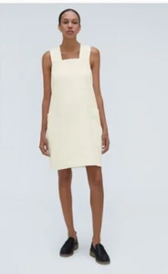 Everlane The Cross - Back  Apron Canvas Mini Dress Size Small - Picture 1 of 13