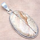 Pendant Picture Jasper Gemstone Handmade Gift For Her 925 Silver Jewelry 2"