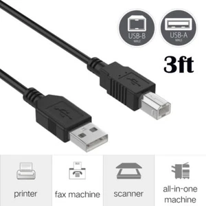 3ft USB 2.0 Cable Cord Lead for Brother HL-2170W HL-2220 HL-2280DW Printer - Picture 1 of 7