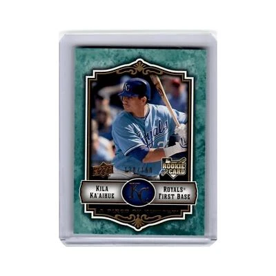 Kila Ka'aihue #/150 2009 Upper Deck A Piece of History Green #120 Royals NM - Image 1 of 3