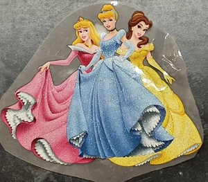 Large Disney Princesses Belle Cinderella Iron on Heat Transfer Patch for Clothes - Picture 1 of 4