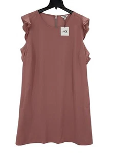 Jack by BB Dakota Shirt Dress Women Plus Size 3X Ruffle Minimalist Cottagecore  - Picture 1 of 13