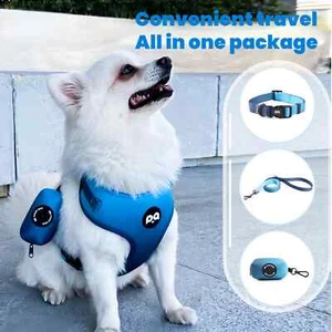No-Pull Dog Harness & Leash 4-PCS Set for XS/S/M/L Dogs - Adjustable Reflective - Picture 1 of 10