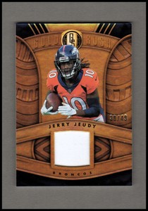 2021 Panini Gold Standard Gold Rush Materials Prime #JJ Jerry Jeudy Jersey 38/49