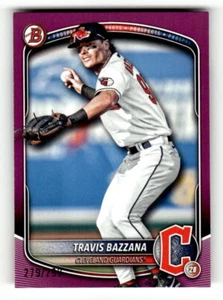 Bowman Prospects Fuchsia Border 2025 #BP-131 Travis Bazzana RC 279/299 Guardians - Imagen 1 de 2