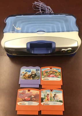 VTech VSmile Motion Game Console & Games Up / Cars / Tinker Bell / Action Mania - Image 1 of 4