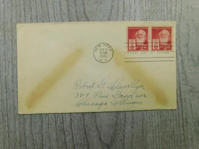 First Day Of Issue  Vintage Stamps Posted Envelope Cover - Image 1 of 4