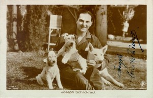 JOSEPH SCHILDKRAUT - PICTURE POST CARD SIGNED