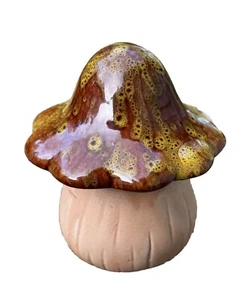 Fairy Garden Ceramic 4" Garden Mushroom Glazed Figurine - Picture 1 of 4