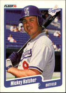 1990 Mickey Hatcher Fleer Baseball Card #398 - Picture 1 of 2