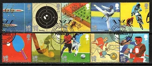 GB 2010 - Olympic Sports - Set as strips of 5 - Very Fine Used - Picture 1 of 2