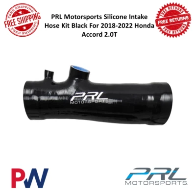 PRL Motorsports Silicone Intake Hose Kit Black For 2018-2022 Honda Accord 2.0T - Image 1 of 4