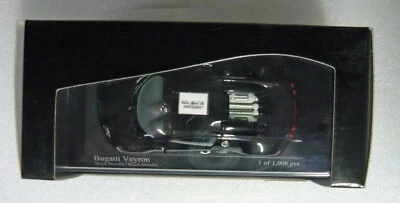 Minichamps 400110821, Bugatti Veyron, 2010, schwarz met./schw. m., 1/43, NEU&OVP - Bild 1 von 4
