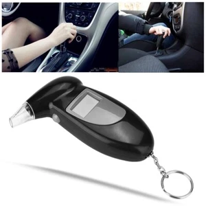Digital LCD Police Breath Breathalyzer Test Alcohol Tester Analyzer Detector NEW - Picture 1 of 12