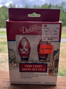 Vintage Christmas Lemax Old World Village Yard Santa Blow Molds New - Picture 1 of 2