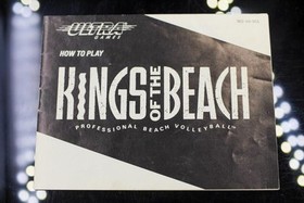 NO GAME- Authentic Manual ONLY! Nintendo NES Kings of the Beach