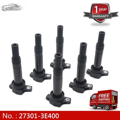(6) Ignition Coil 27301-3E400 For Hyundai Santa Fe Kia Rondo 2007-2011 2.4L 2.7L - Image 1 of 4