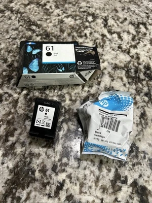 Unused/opened HP 61 Black Ink Cartridge, See Pictures For Compatible Printers - Image 1 of 4