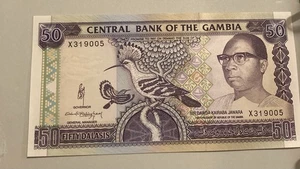 Gambia, Central Bank, 50 dalasis Banknote Prefix , X319005 (1684) - Picture 1 of 2