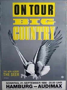 BIG COUNTRY - 1986 - Live In Concert - The Seer Tour - Poster - Hamburg - Picture 1 of 1