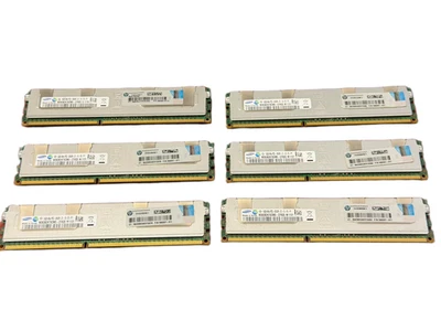 Samsung 16GB Kit (4 x 4GB) PC3-8500R DDR3 1066 ECC Server RAM M393B2K70CM0-CF8Q5 - Image 1 of 2