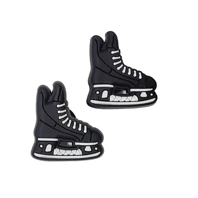 Hockey Sports Skate Ice Rink Charm For Crocs Shoe Charms Bracelet - 2 Pieces - Image 1 of 3