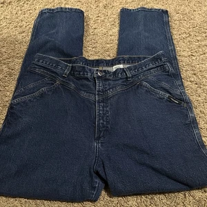 Vintage 90s Rocky Mountain High Rise Bareback Western Women’s 20W (37x31) Denim - Picture 1 of 5