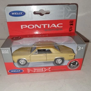 Pontiac GTO 1965 oro met. Coche modelo Welly 1:24 NUEVO Y CAJA EMBALAJE ORIGINAL - Imagen 1 de 3
