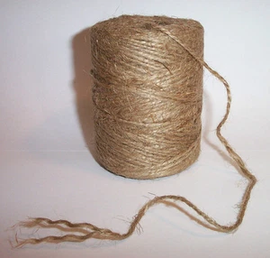 440' Feet JUTE TWINE 100% NATURAL 2-Ply Twisted ROPE Bird Parrot Toy Craft Parts - Picture 1 of 3