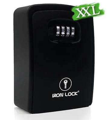 ® - XXL Key Lock Box Wall Mount for Keys 4 Digit Combination with Resettable ... - Image 1 of 4