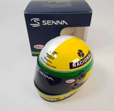 Modèle Casque Bell Helmet 1:2 Équipe Rothmans F1 Ayrton Senna Hommage 1994-2024 - Photo 1/4