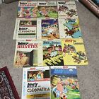 Vintage Asterix Comic Book lot Of 11 Harback And Paperback Books Obelix VG