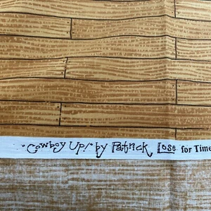 FABRIC Wood “Cowboy Up” For Quilting, Sewing & Crafts - Picture 1 of 5