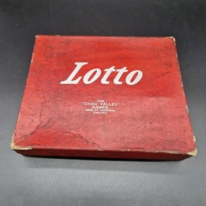 Vintage Boxed Chad Valley Lotto Bingo Game - Complete Made in England - Picture 1 of 11