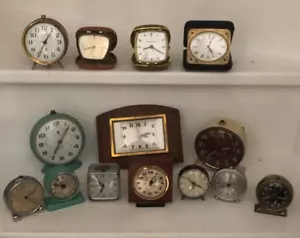 KONVOLUT 14 VINTAGE PENDELWECKER 50ER / 60ER JAHRE JAZ / BAYARD ETC... - Bild 1 von 5