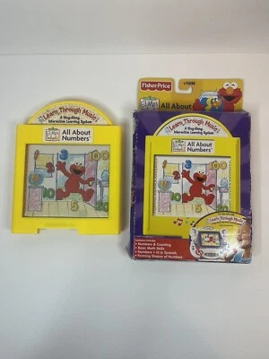 VINTAGE Learn Through Music Elmos World All About Numbers Cartridge with Box - Image 1 of 4