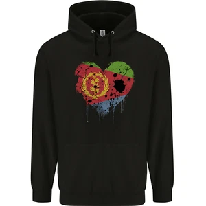 Love Eritrean Flag Eritrea Flag Day Football Childrens Kids Hoodie - Picture 1 of 3