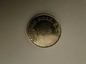 Vintage Clean Park Token Sutton Road S.O.S Coin S.C.S EU UK SELLER FREE P&P - Picture 1 of 2