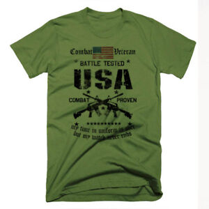Military T-Shirt Machine Gunner Infantry Iraq Afghanistan War Combat Veteran
