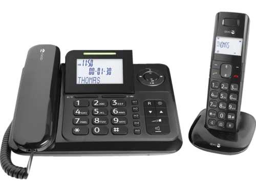 380115 Doro Comfort 4005 Mit Schnur/schnurlos Anrufbeantworter mit Rufnummer B-W - Bild 1 von 1