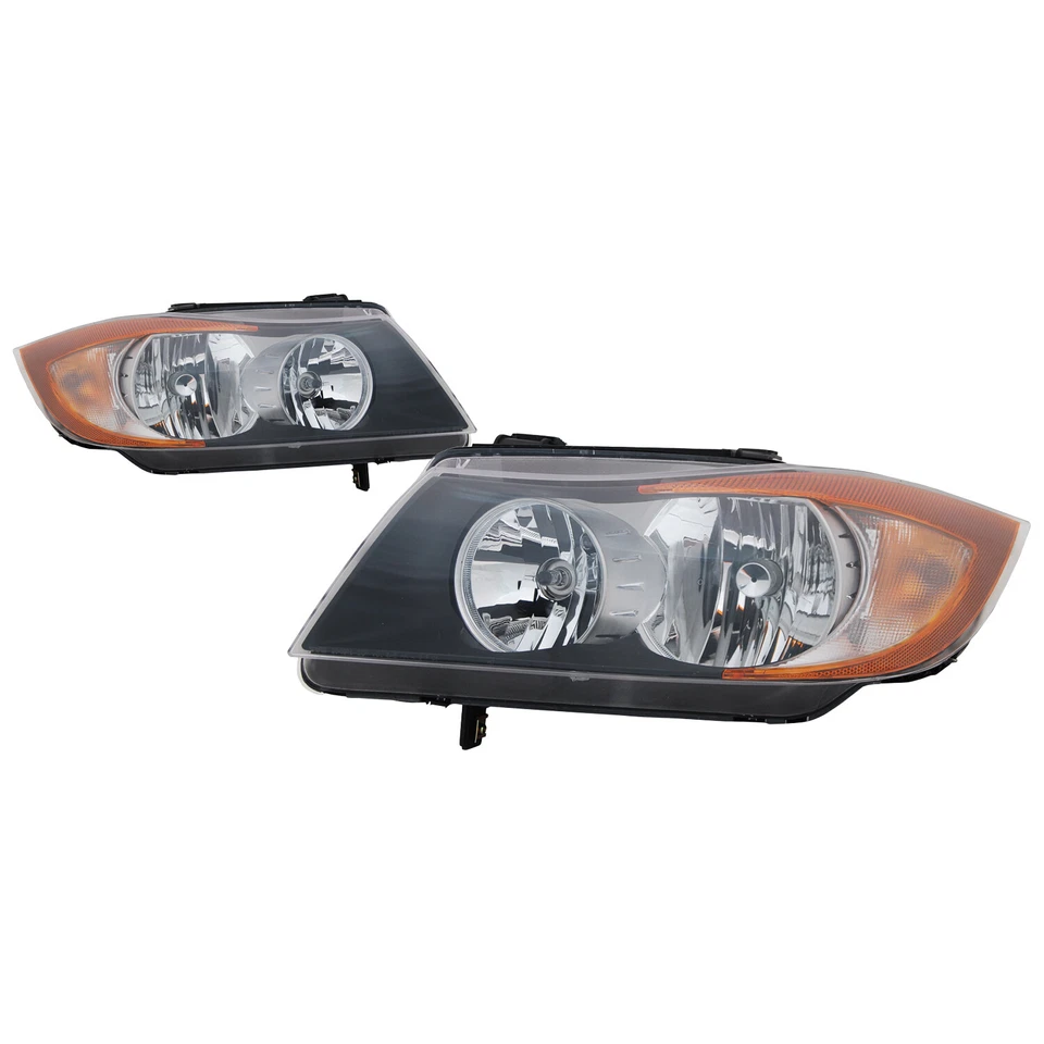 Halogen Headlight Set CAPA Fits BMW 325i 325xi 328i 328xi 330i 330xi 335i 335xi - Image 1 of 4