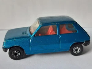 MATCHBOX-SUPERFAST LESNEY No. 21 RENAULT 5TL 1978 Blu int rossi - Foto 1 di 7