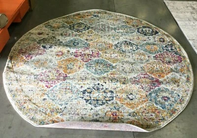 Alfombra de encuadernación CREAM 6'-7" X redonda dañada, precio reducido 1172646359 MAD611B-7R Foto 1 de 4