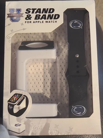PENN STATE Nittany Lions  Stand and Band for Apple Watch NEW IN BOX Cover