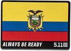 5.11 Tactical Ecuador Flag Patch, Hook-Back Adhesion, Multi, Style 92199EC