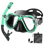 PIYAZI Snorkeling Gear for Kids, Dry Snorkeling Set, Adults Turquoise Blue