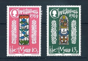 GB Isle of Man 1984 Christmas full set of stamps. MNH. Sg 272-273 - Picture 1 of 2