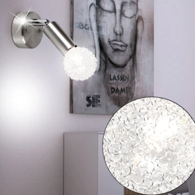 Lampada Parete Studio Dxh 7x12 CM Illuminazione Faretto Orientabile Sfera E14 - Immagine 1 di 4