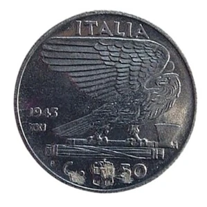 HN Regno d'Italia. Vittorio Emanuele III (1900-1943). 50 centesimi 1943 R b858 - Picture 1 of 2